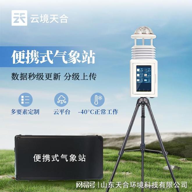 设计小巧轻便易于携带和运输PP电子模拟器便携气象站：(图1)